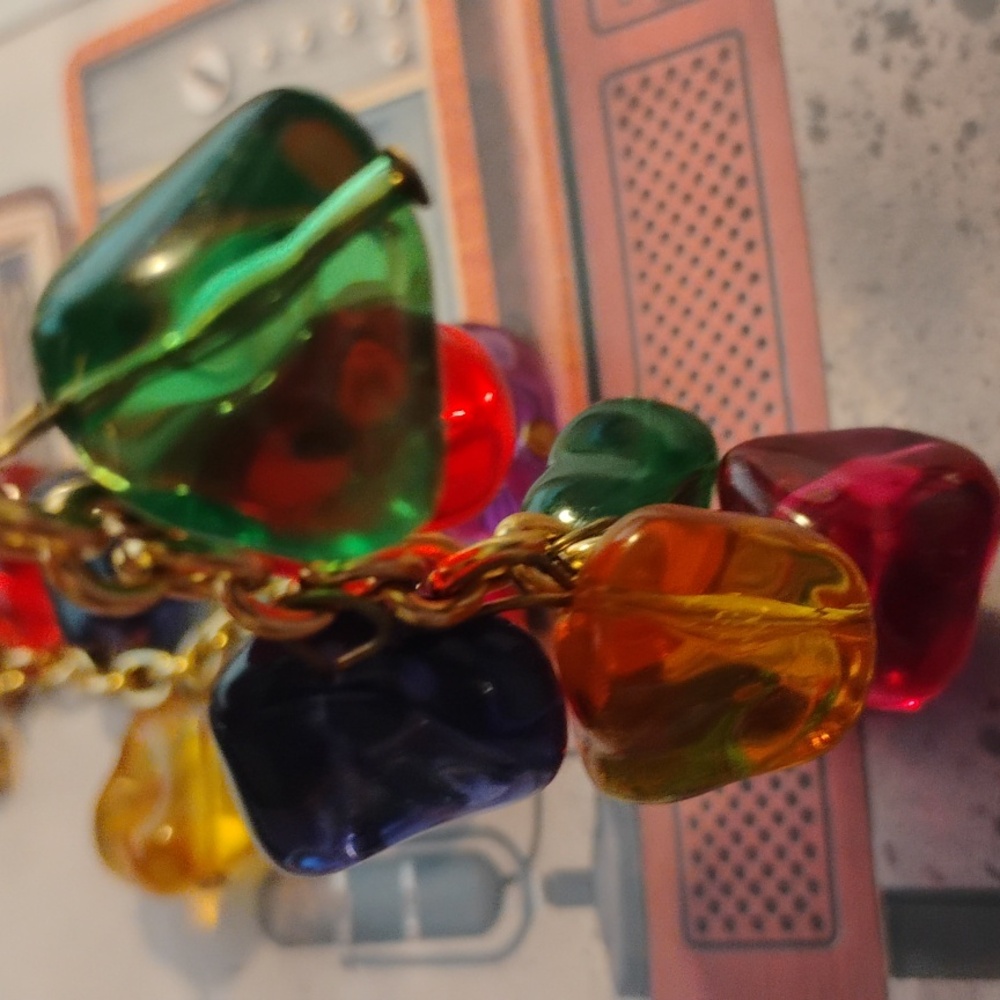 Statement Multicolor Candy Style Pierced Earrings - image 6